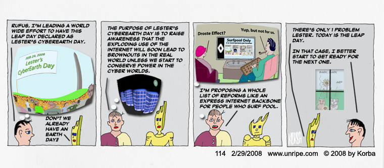 cartoon 114, CyberEarth Day